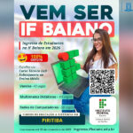 IF Baiano abre inscrições para cursos técnicos gratuitos no Polo UAB de Piritiba